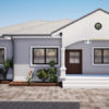 Plan de maison complet 4 chambres salon - Image 2