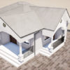 Plan de maison complet 4 chambres salon - Image 7