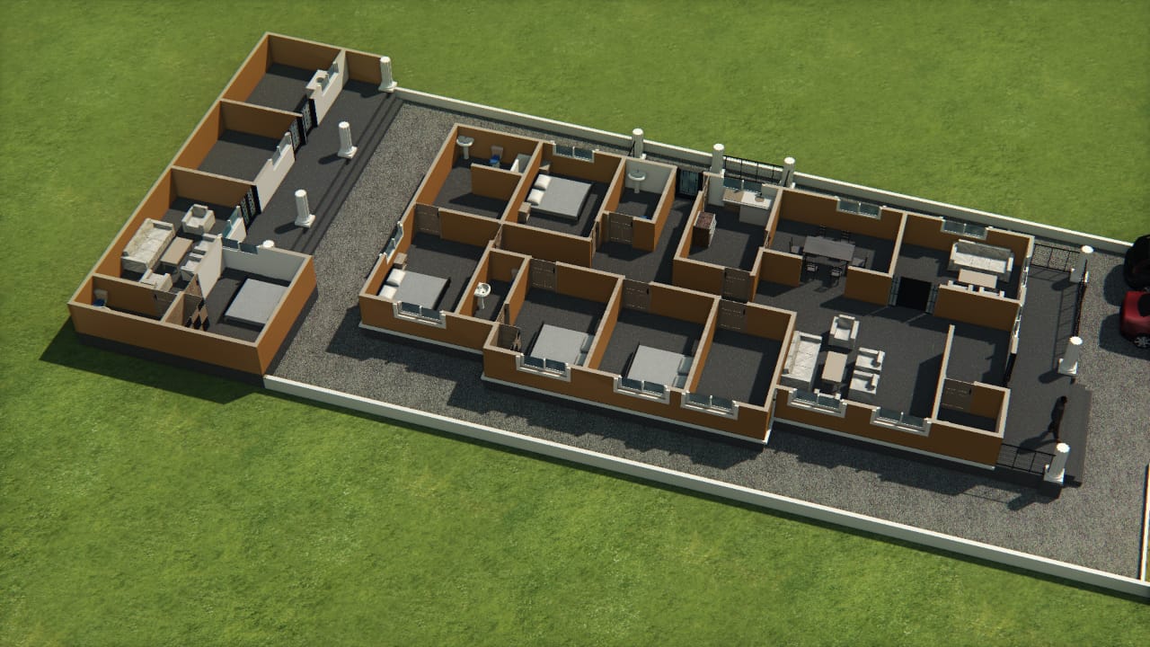 plan maison 4 chambres