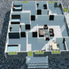 Plan d'une belle maison de 4 chambres salon cuisine douche - Image 6