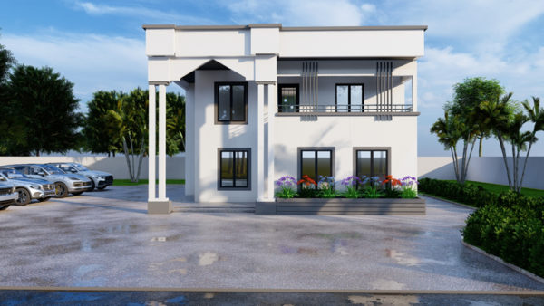 Plan de duplex moderne 5 chambres un salon - Image 2