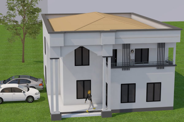 Plan de duplex moderne 5 chambres un salon - Image 7