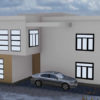 Plan de maison R+1 moderne de 5 chambres salons - Image 2