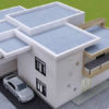 Plan de maison R+1 moderne de 5 chambres salons - Image 4