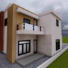 Plan de maison R+1 moderne de 5 chambres salons - Image 6