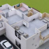 Plan de maison R+1 moderne de 5 chambres salons - Image 10