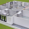 Plan de maison R+1 moderne de 5 chambres salons - Image 9