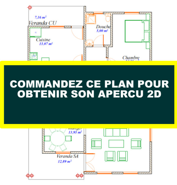 Plan de duplex moderne 5 chambres un salon - Image 10