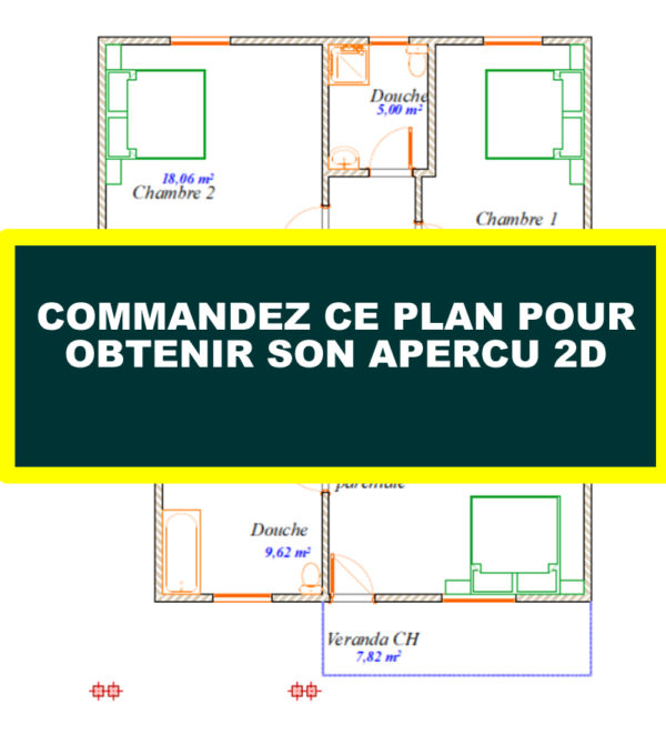 Plan de duplex moderne 5 chambres un salon - Image 11