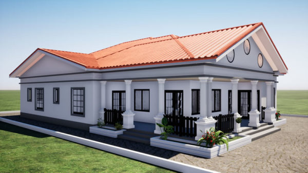 Plan de maison moderne de 4 chambres avec suite parentale - Image 6