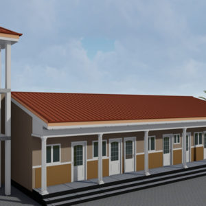 maison 1 chambres, un bureau, une cuisine et 1 douches
