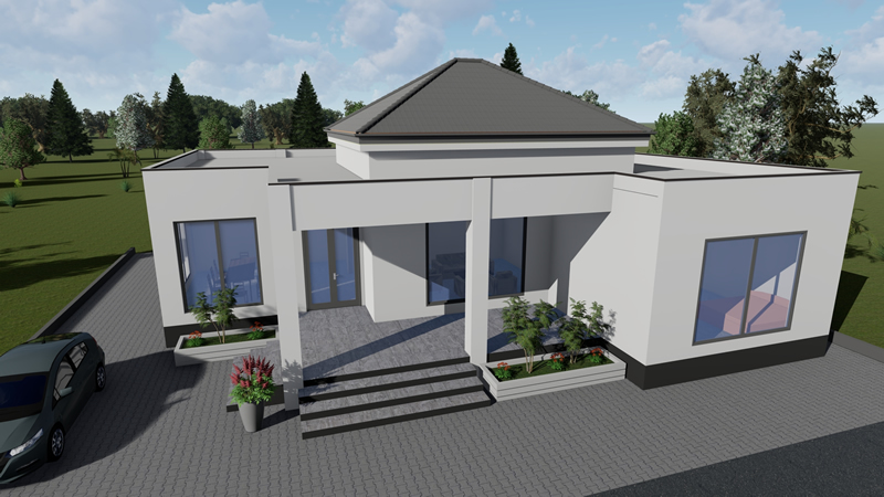 villa plain-pied de 3 chambres avec 2 grandes véranda et cellier