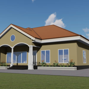 Plan 4 chambres avec grand salon