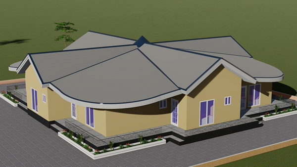 Caractéristique de notre plan de villa 4 chambres moderne en étoile. – Image 2