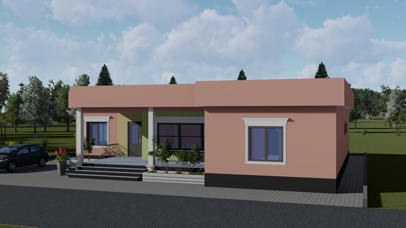 villa plain-pied de 3 chambres avec 2 grandes véranda