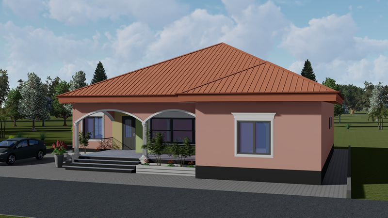 villa plain-pied de 3 chambres avec 2 grandes véranda et cellier
