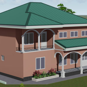Plan de duplex moderne avec mezzanine