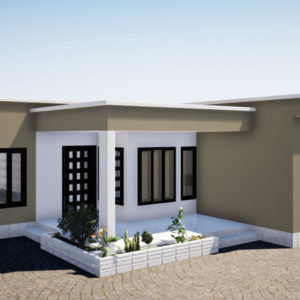 villa plain-pied de 3 chambres modernes avec bureau