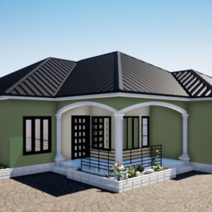 villa plain-pied de 3 chambres modernes avec bureau